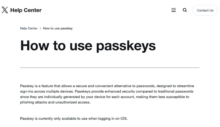 信州苹果维修店铺分享iOS用户如何通过通行密钥(Passkey)登录 